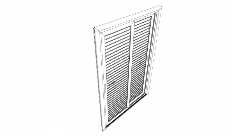 Janela de pvc com veneziana