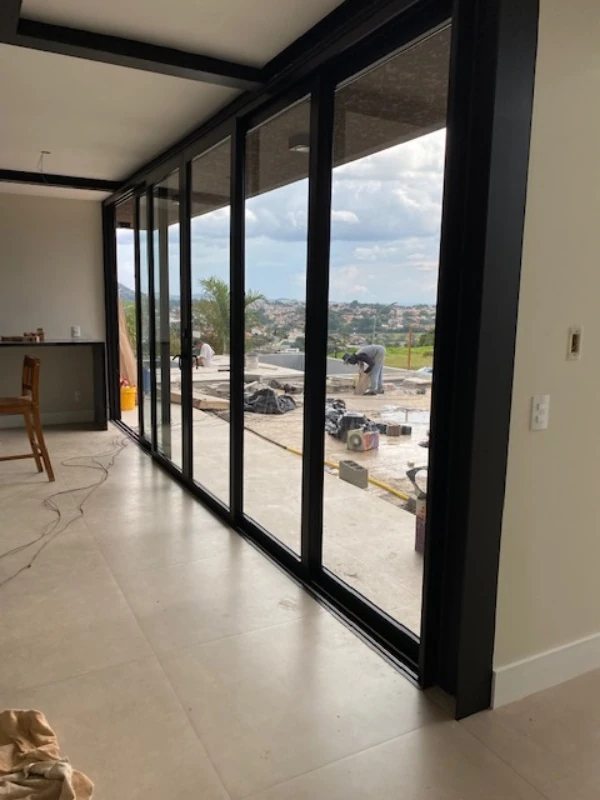 Porta de correr de pvc para quarto